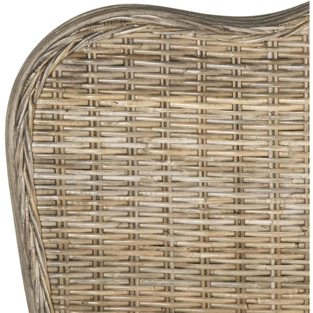 Grey Rattan Headboard (Twin)