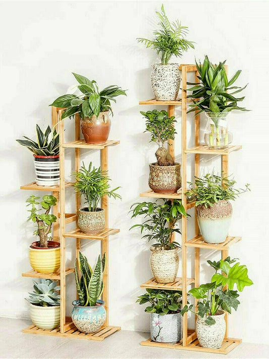 Bamboo 5 or 6 Tier Plant Stand