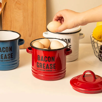 Ceramic Bacon Grease Container