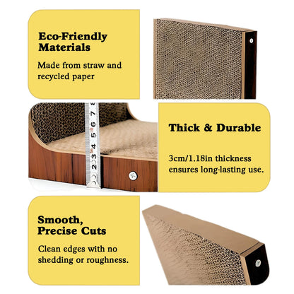 L-Shaped Cat Scratching Board