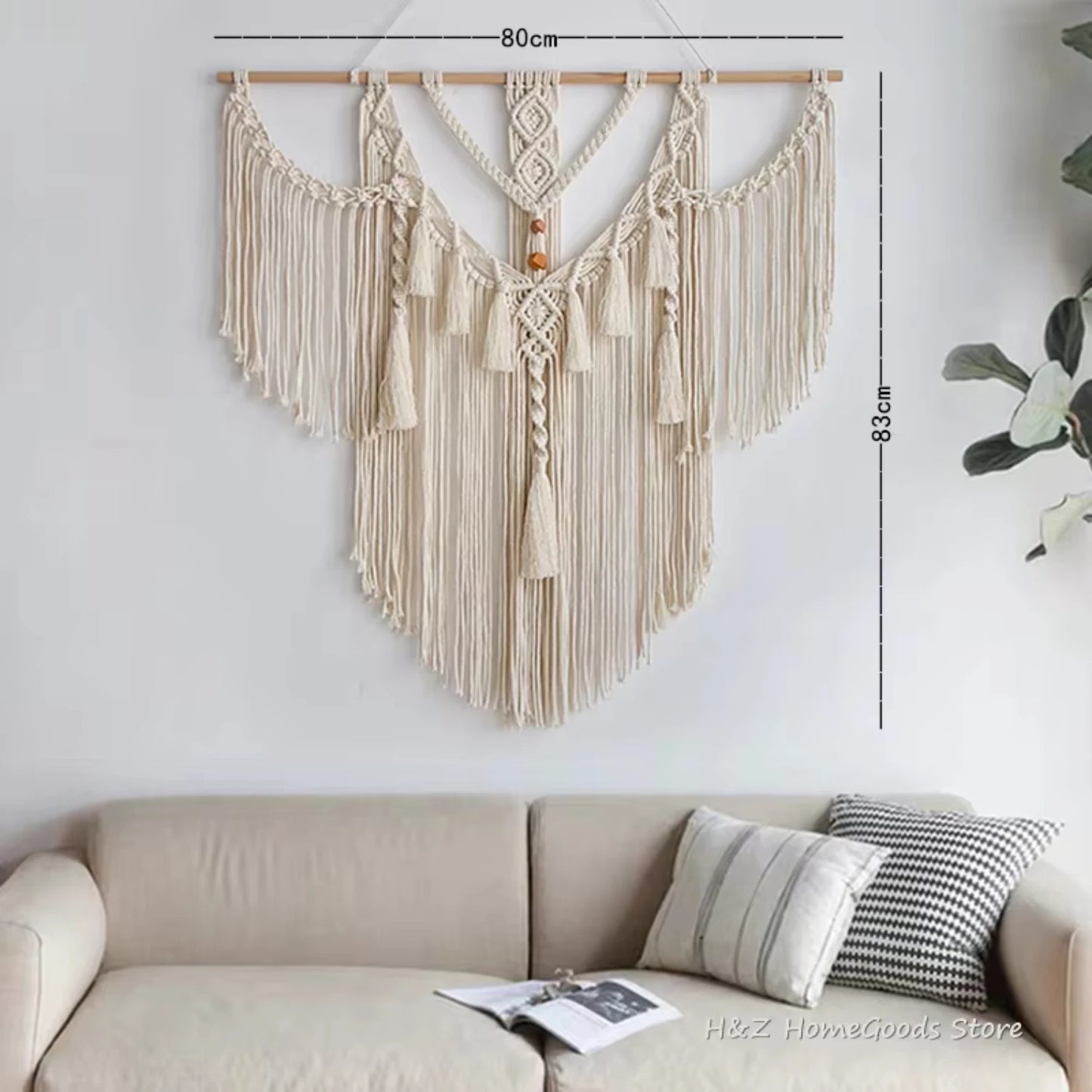 Macrame Wall Hanging Tapestry With Tassels