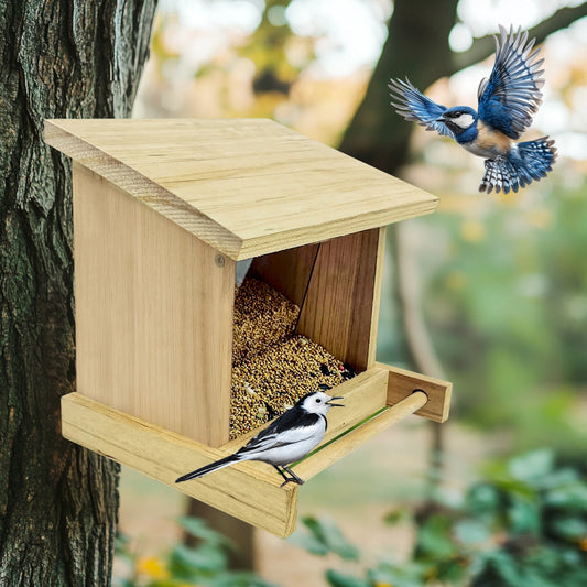 Wooden Bird FeederRoo