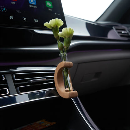 Car Flower Vase With Vent Clip