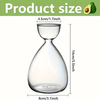 2 or 6 Small Avocado Seed Starter Vases