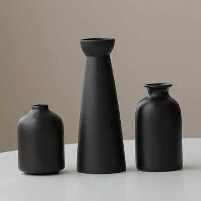 Set of 3 Small Ceramic Vases