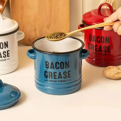Ceramic Bacon Grease Container