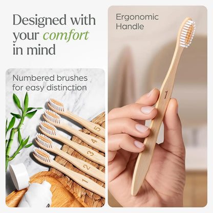 Bamboo Toothbrush 10 Packs