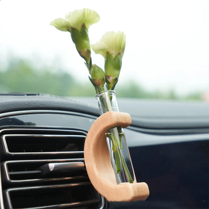 Car Flower Vase With Vent Clip