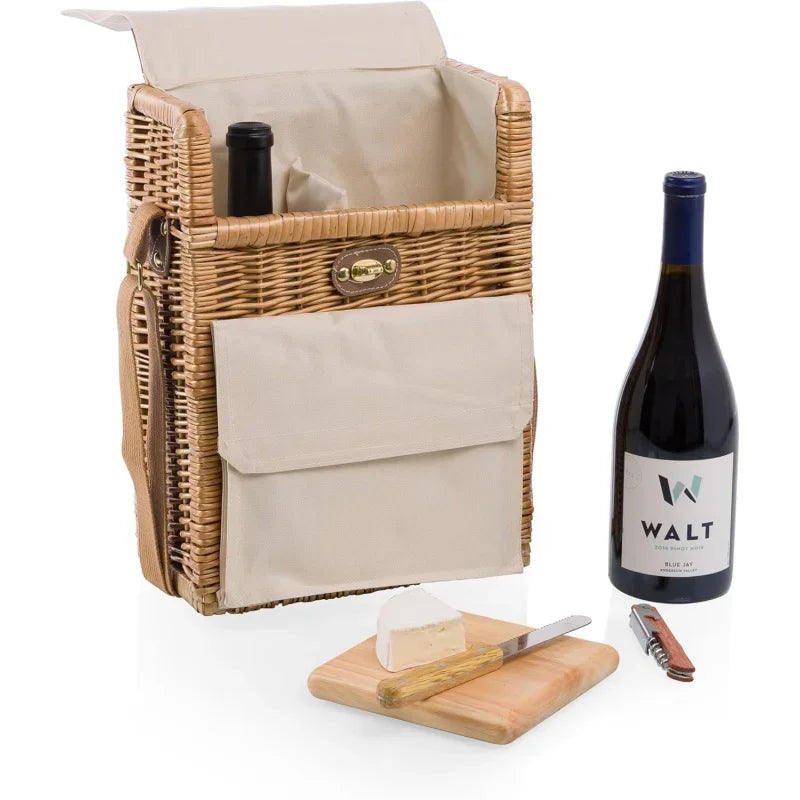 Wine and Cheese Picnic Basket