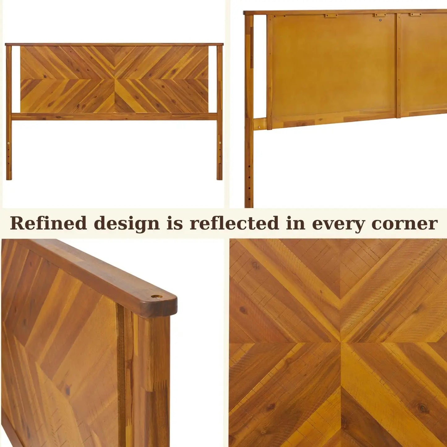 Solid Acacia Wood Headboard ONLY