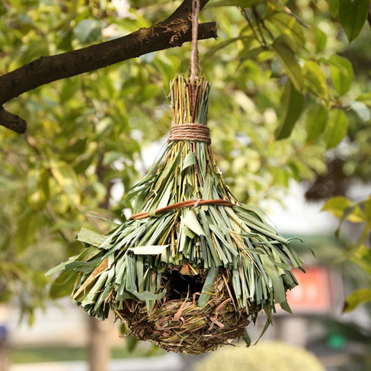 Natural Hanging Grass Bird House