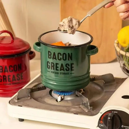 Ceramic Bacon Grease Container