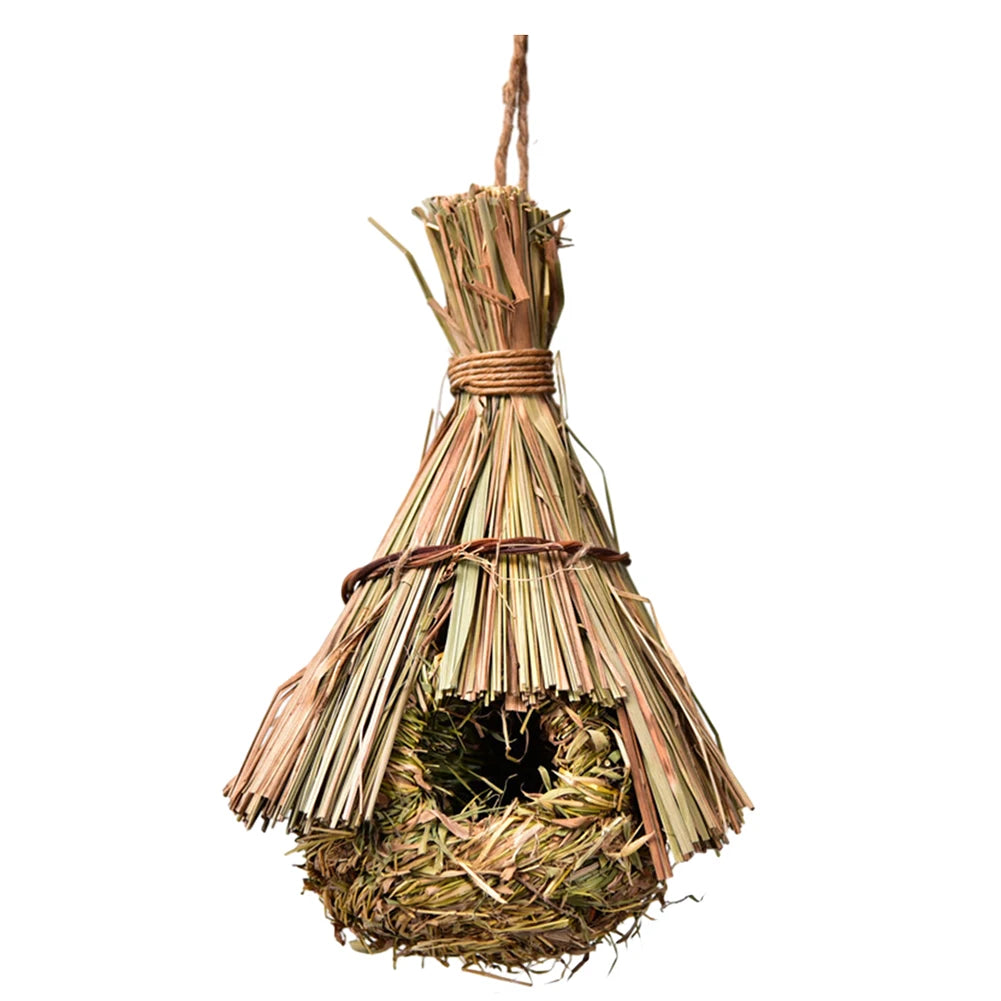 Natural Hanging Grass Bird House