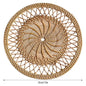 Handwoven Round Rattan Wall Decoration