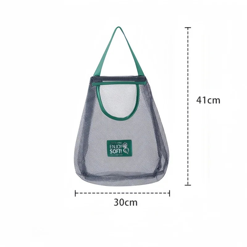 1PC Reusable Kitchen Hanging Mesh Bag