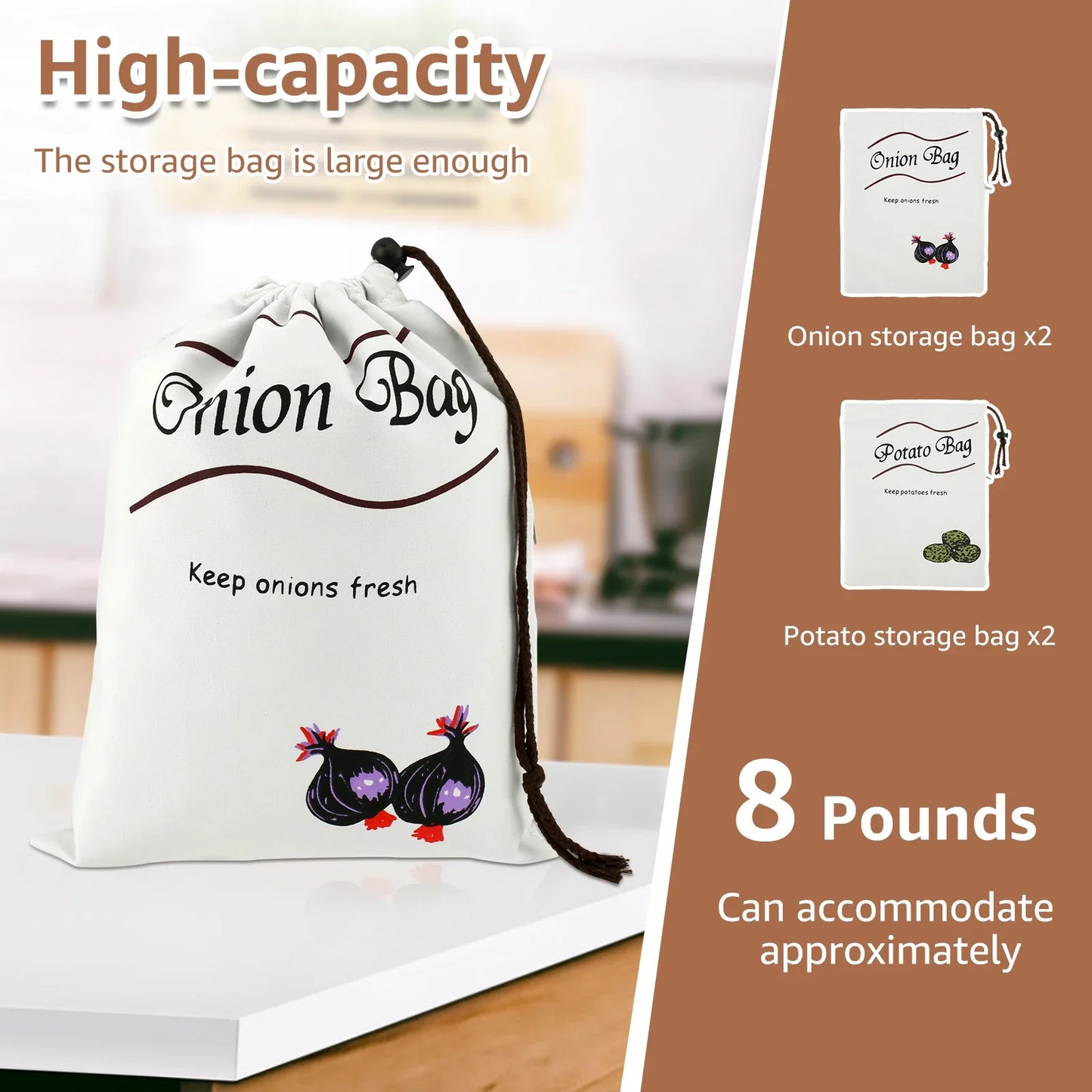 Potato Onion Storage Bag