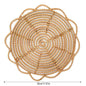 Handwoven Round Rattan Wall Decoration