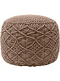 100% Cotton Hand Braided Macrame Pouffe