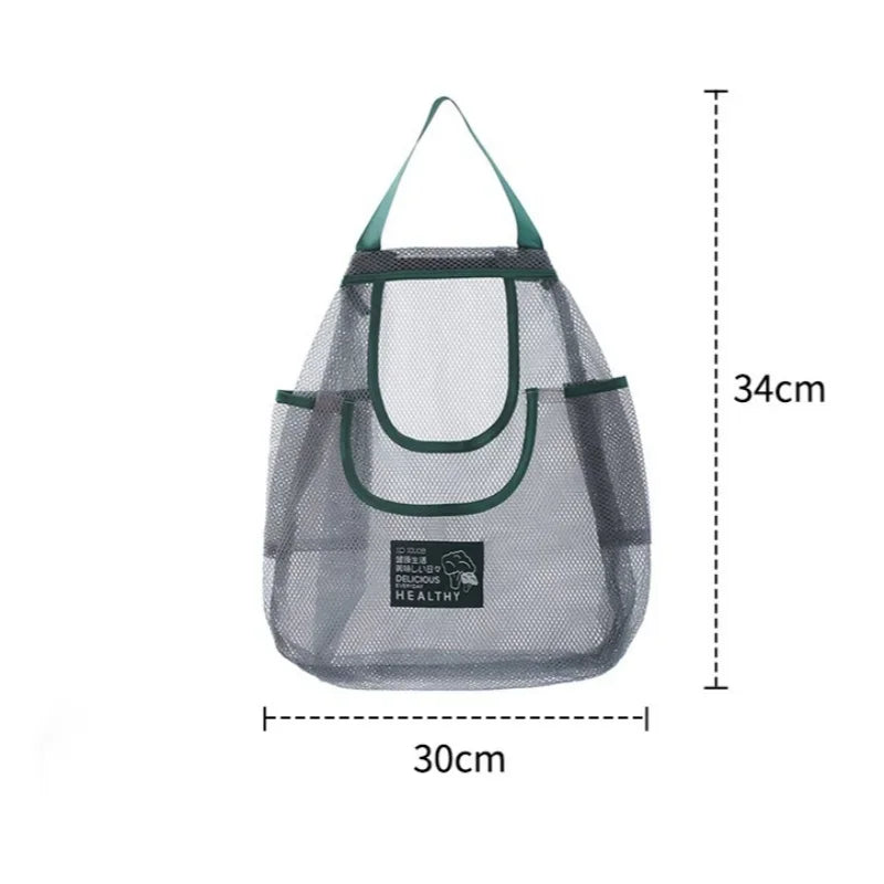 1PC Reusable Kitchen Hanging Mesh Bag