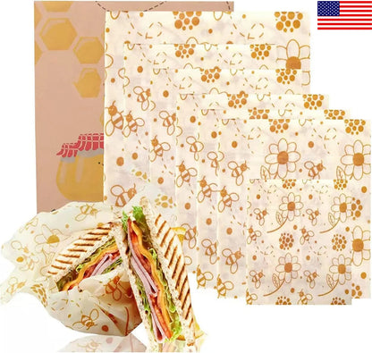 6pcs Beeswax Food Wraps