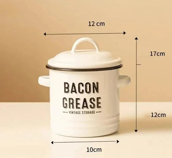 Ceramic Bacon Grease Container