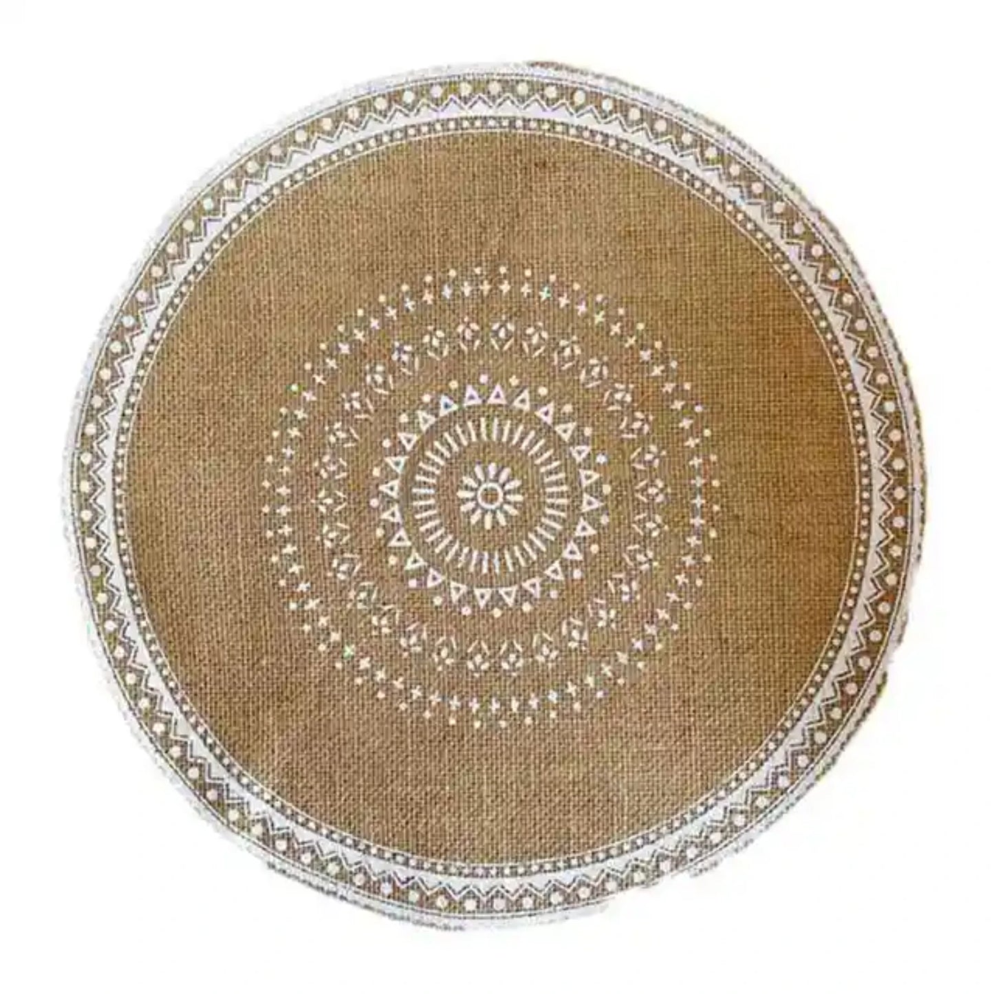 Set of 4 Handmade Cotton Woven Placemats with Fringe