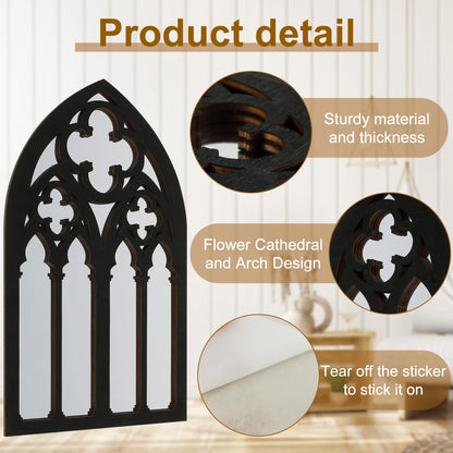 3 Gothic Mirrors Wall Decor